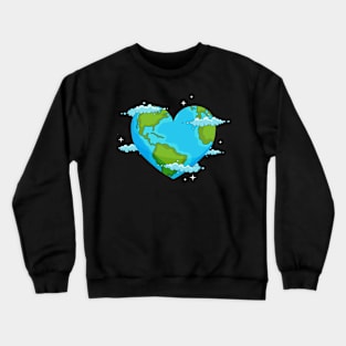 Erath Day Heart Crewneck Sweatshirt